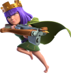 Archer Queen — Clash Royale card art (Supercell Fan Kit)