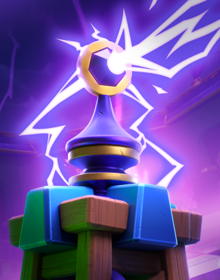 Tesla Evolution — Clash Royale card art (Supercell Fan Kit)