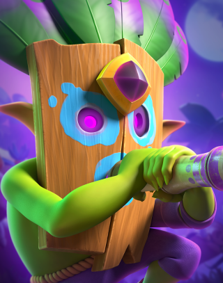 Dart Goblin Evolution — Clash Royale card art (Supercell Fan Kit)