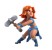 Valkyrie — Clash Royale card art (Supercell Fan Kit)