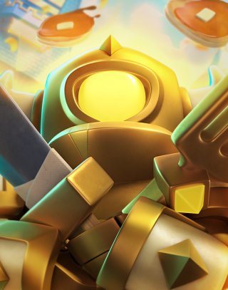 Mini P.E.K.K.A Hero — Clash Royale card art (Supercell Fan Kit)