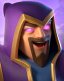Wizard Evolution — Clash Royale card art (Supercell Fan Kit)