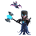 Night Witch — Clash Royale card art (Supercell Fan Kit)