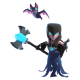 Night Witch — Clash Royale card art (Supercell Fan Kit)