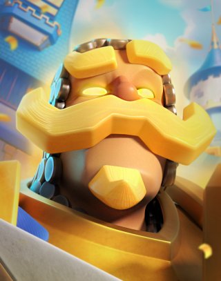 Knight Hero — Clash Royale card art (Supercell Fan Kit)
