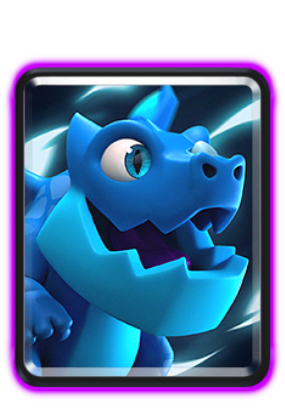 Electro Dragon — Clash Royale card art (Supercell Fan Kit)
