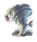 Tornado — Clash Royale card art (Supercell Fan Kit)