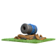 Cannon Cart — Clash Royale card art (Supercell Fan Kit)