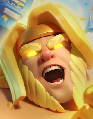 Giant Hero — Clash Royale card art (Supercell Fan Kit)