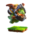 Inferno Dragon — Clash Royale card art (Supercell Fan Kit)