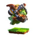 Inferno Dragon — Clash Royale card art (Supercell Fan Kit)