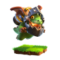 Inferno Dragon — Clash Royale card art (Supercell Fan Kit)