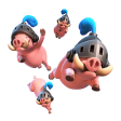 Royal Hogs — Clash Royale card art (Supercell Fan Kit)