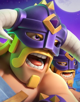 Elite Barbarians Evolution — Clash Royale card art (Supercell Fan Kit)