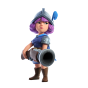 Musketeer — Clash Royale card art (Supercell Fan Kit)