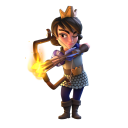 Princess — Clash Royale card art (Supercell Fan Kit)