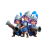 Three Musketeers — Clash Royale card art (Supercell Fan Kit)
