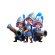 Three Musketeers — Clash Royale card art (Supercell Fan Kit)