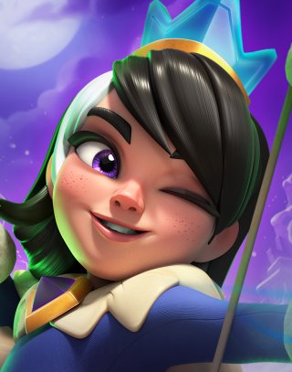 Princess Evolution — Clash Royale card art (Supercell Fan Kit)