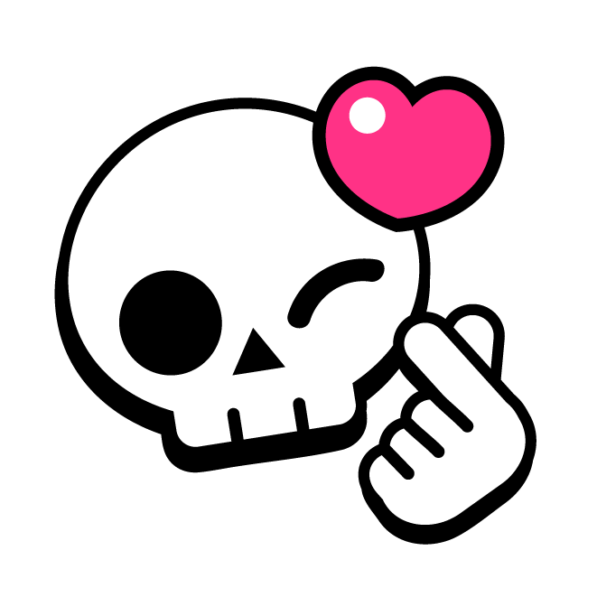 emoji_skull_love