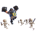 Mega Knight — Clash Royale card art (Supercell Fan Kit)