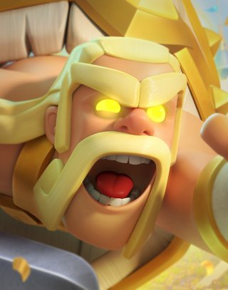 Barbarian Barrel Hero — Clash Royale card art (Supercell Fan Kit)