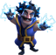 Electro Wizard — Clash Royale card art (Supercell Fan Kit)