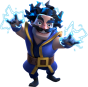 Electro Wizard — Clash Royale card art (Supercell Fan Kit)