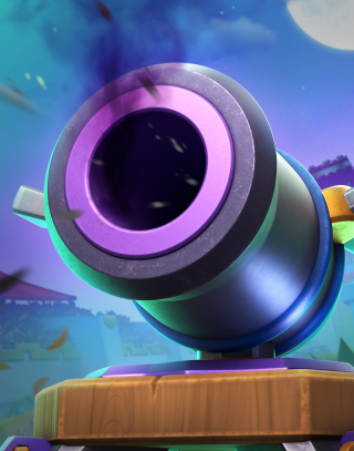 Cannon Evolution — Clash Royale card art (Supercell Fan Kit)