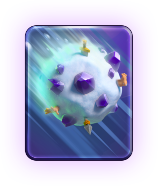 Giant Snowball Evolution — Clash Royale card art (Supercell Fan Kit)