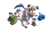 Skeleton Dragons — Clash Royale card art (Supercell Fan Kit)