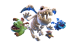 Skeleton Dragons — Clash Royale card art (Supercell Fan Kit)