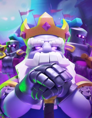 Royal Ghost Evolution — Clash Royale card art (Supercell Fan Kit)