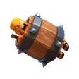 Barbarian Barrel — Clash Royale card art (Supercell Fan Kit)