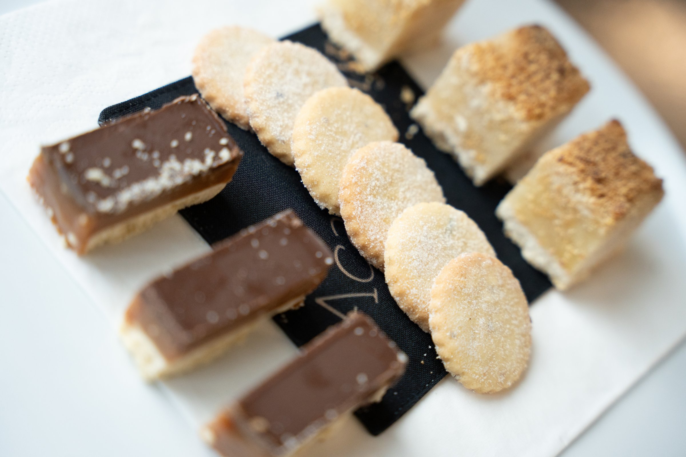 Handcrafted petit fours, biscuits and chocolate treats served at Academy Restaurant.