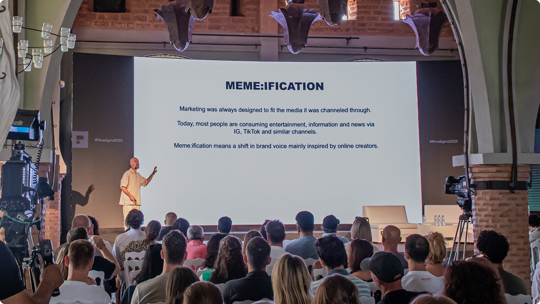 Image showing Tom Beckman during his speech at Paradigms 2025