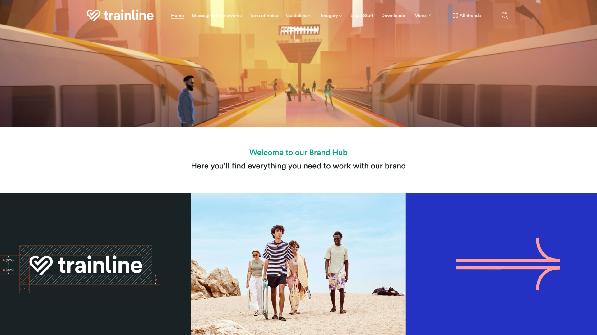 Trainline brand portal