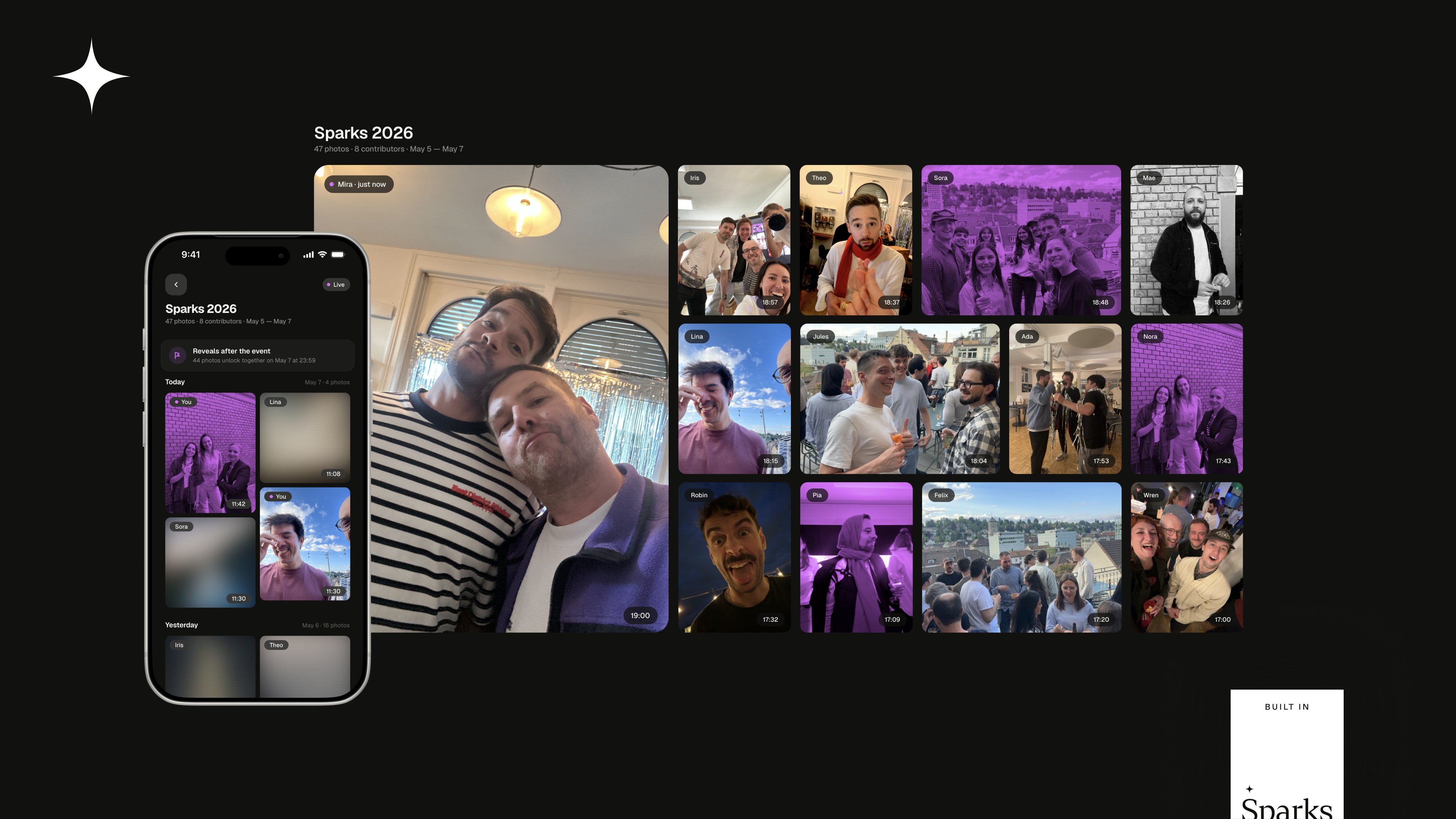 Impressions from the Lens app