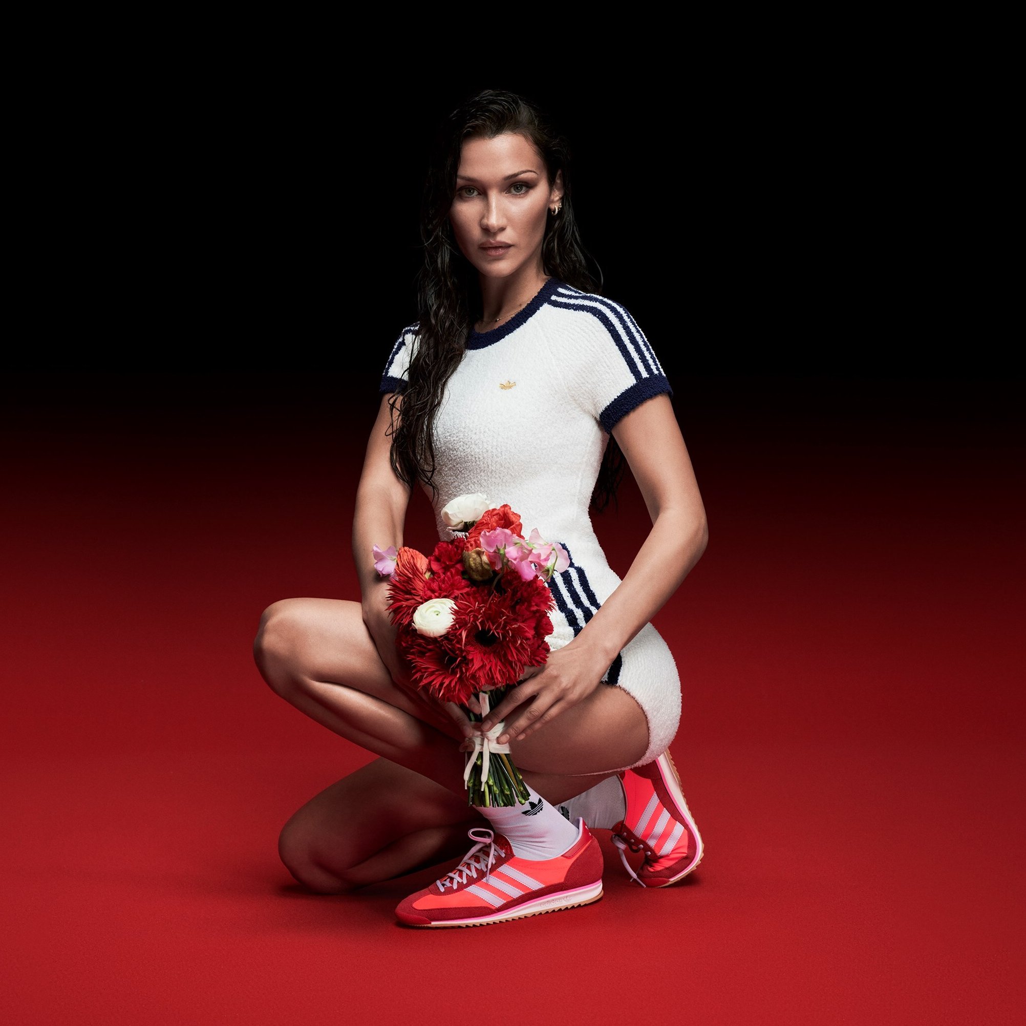 Adidas Originals' SL72 sneaker ad starring Bella Hadid
