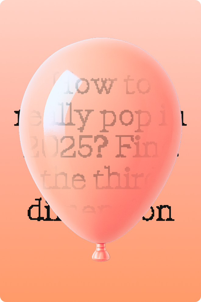 Frontify Futures - How to really pop in 2025? Find the third dimension - Thumbnail image