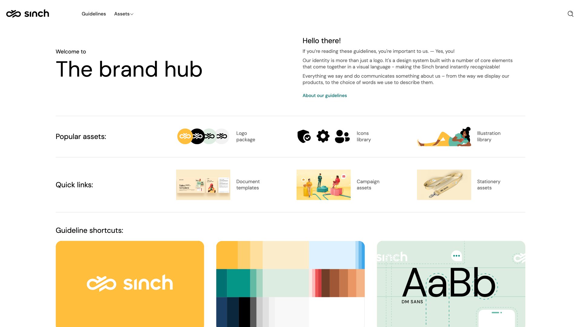 Sinch brand portal