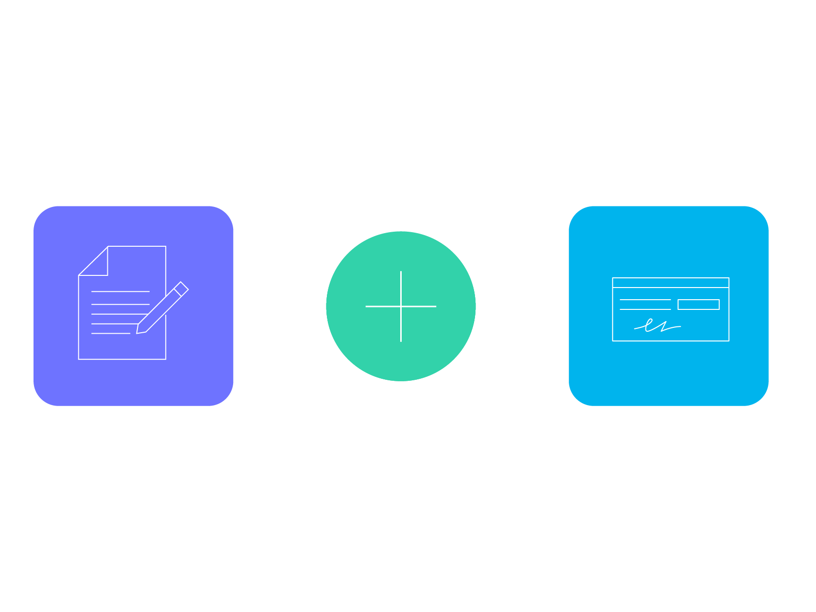 A Word document icon transforming into a synced MyCase billing entry