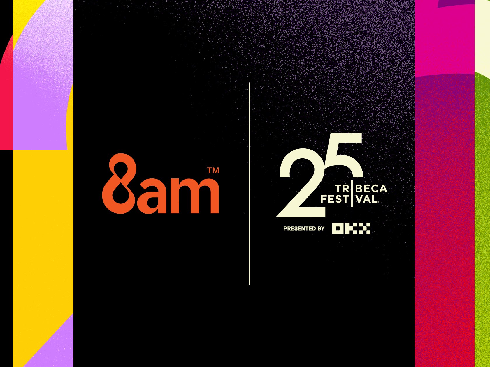 8am and tribeca film festival logos together