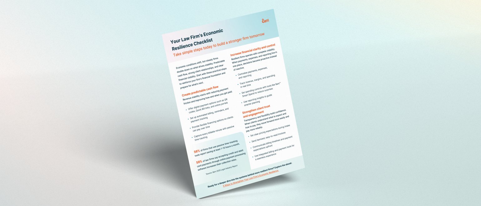Your Law Firm's Economic Resilience Checklist