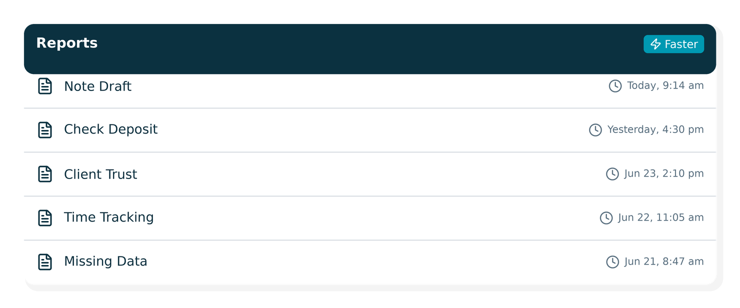 Report UI loading faster