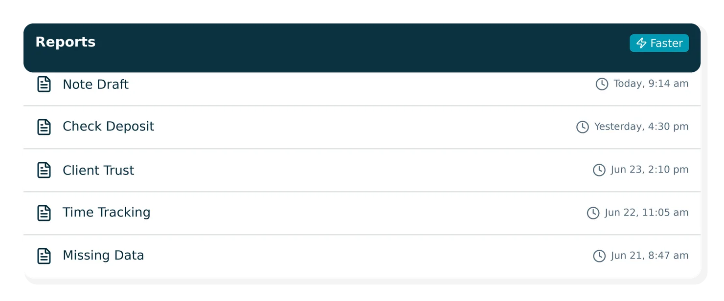 Report UI loading faster