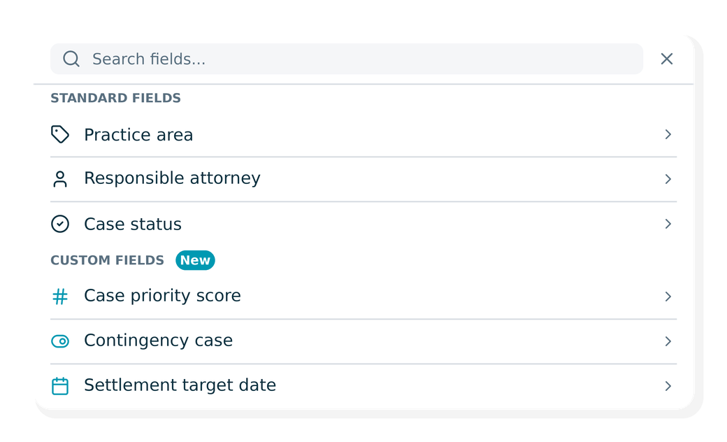 Case List Report Filter UI