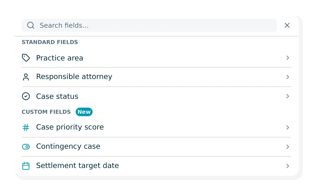 Case List Report Filter UI