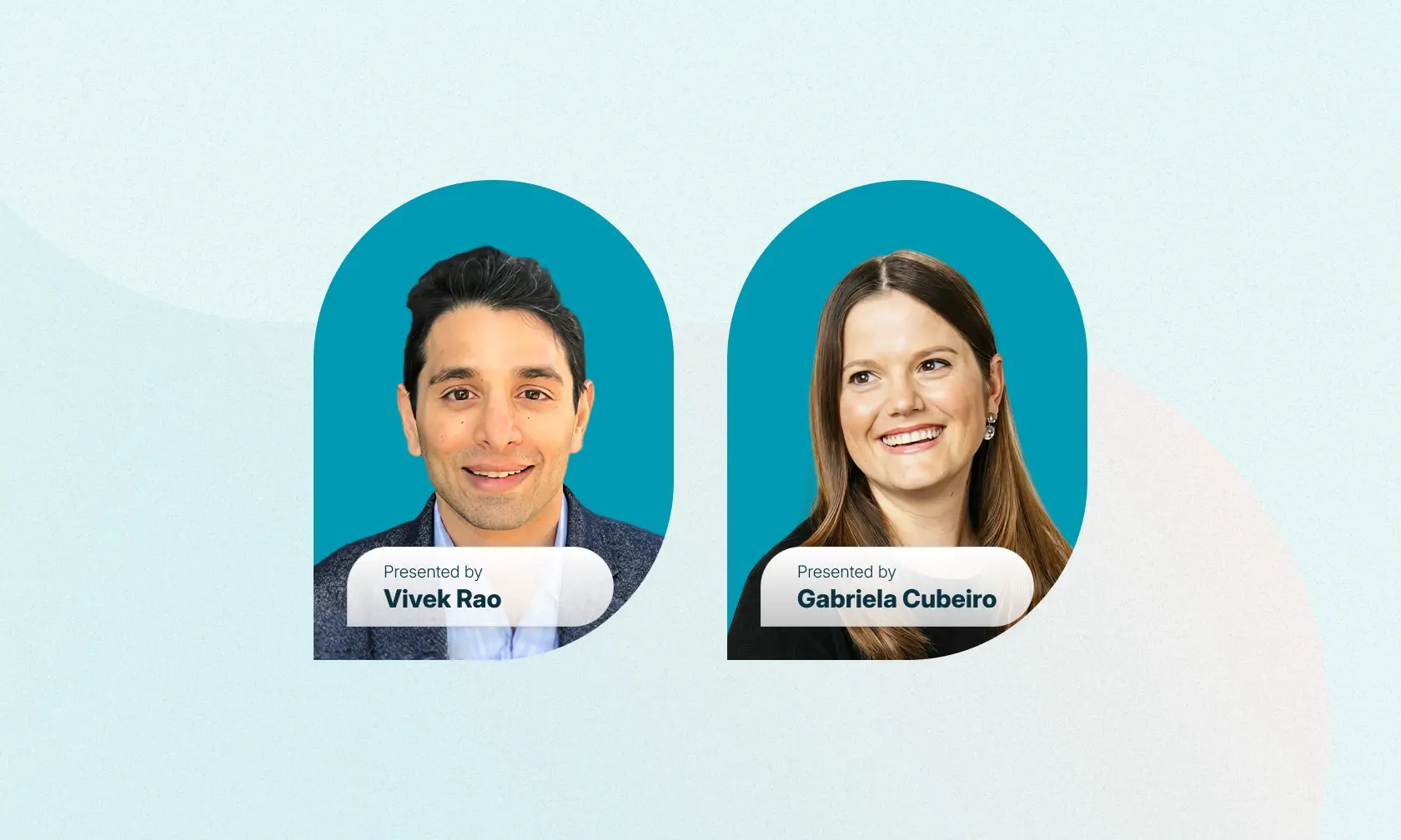 Vivek Rao and Gabriela Cubeiro