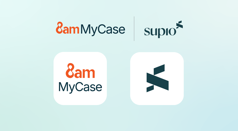 Supio and MyCase Logos